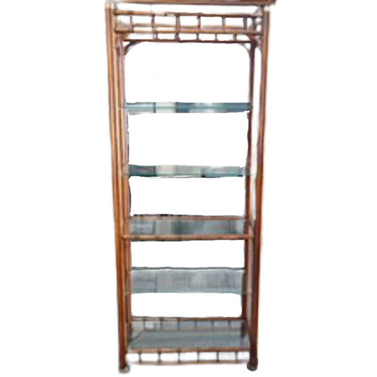 76440 (8072-12) Faux Bamboo Display Shelf 31x15x76