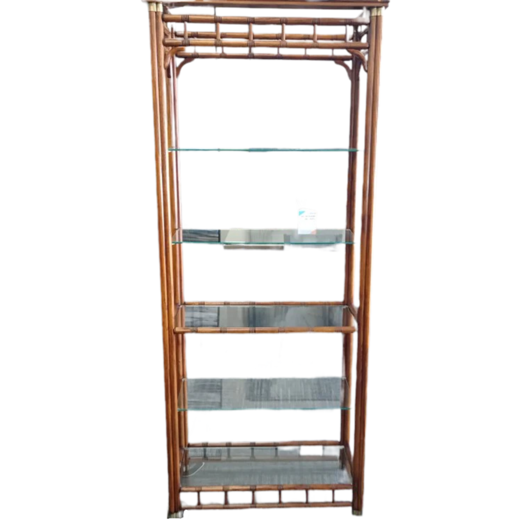 76439 (8072-11) Faux Bamboo Display Shelf 31x15x76