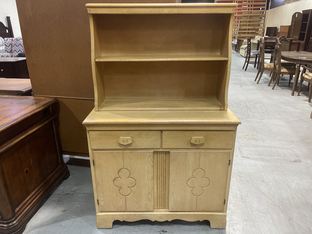 81420 (8491-11) Small Blonde China Cabinet 36x16x32/57