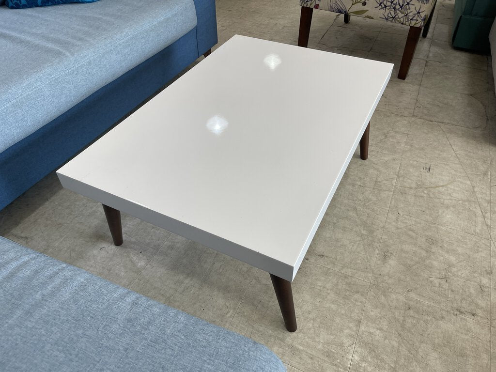 81446 (8493-7) Contemporary White Coffee Table 36x24x14