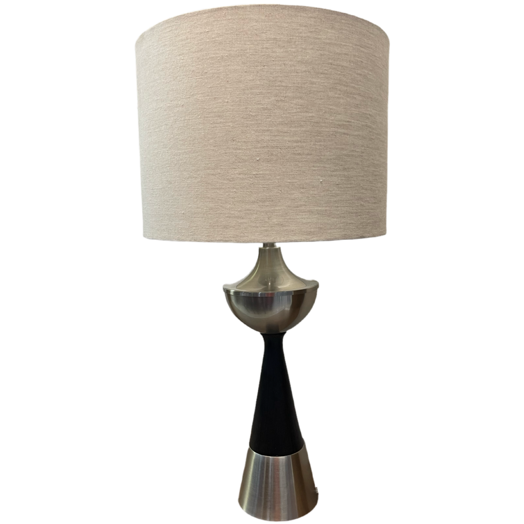 81162 (8474-13) Black and Silver 32in Table Lamp