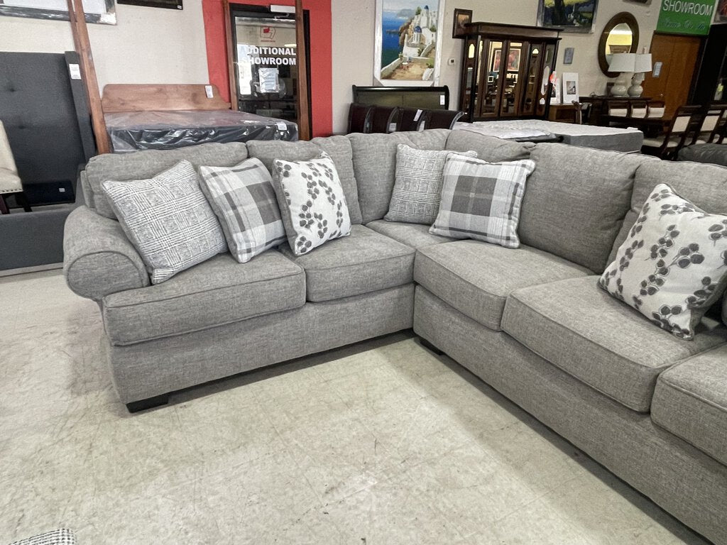 Ronstadt Ash NEW 2pc Sectional 117x93x38 (6651-6652)