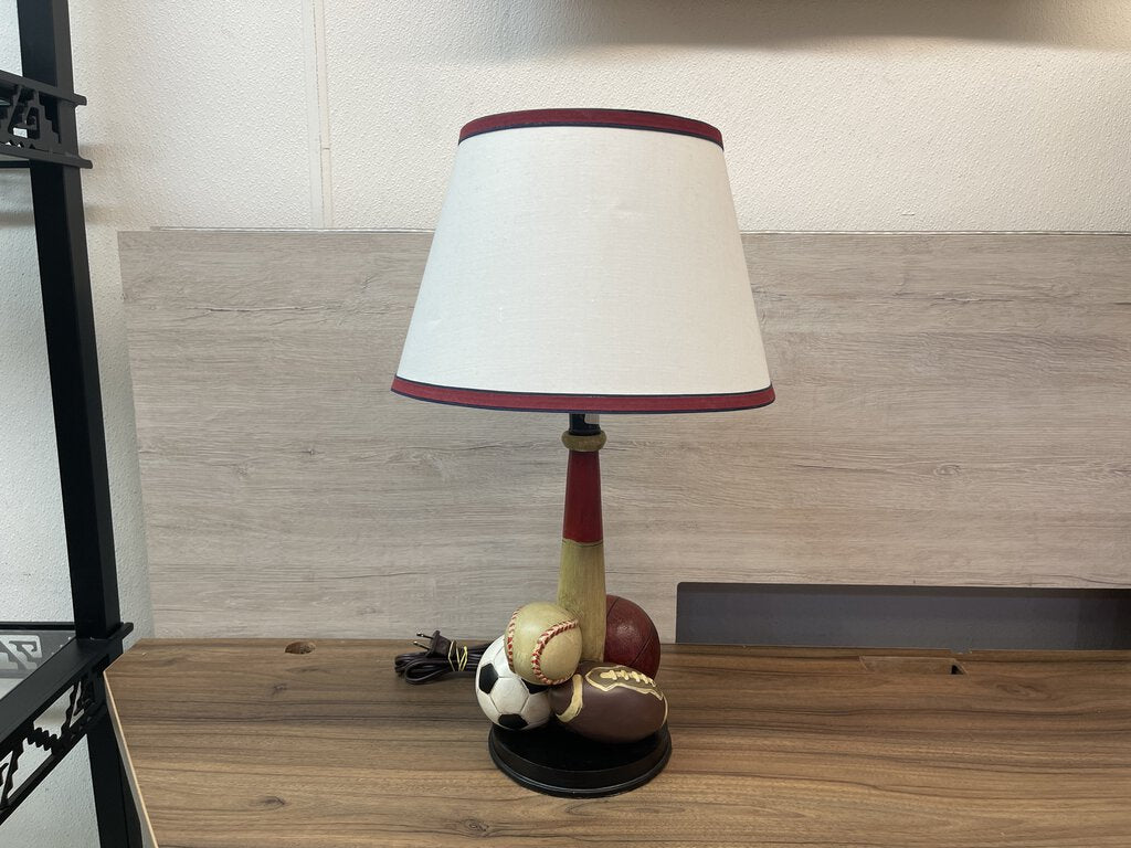 81613 - 21in Sports Balls Table Lamp