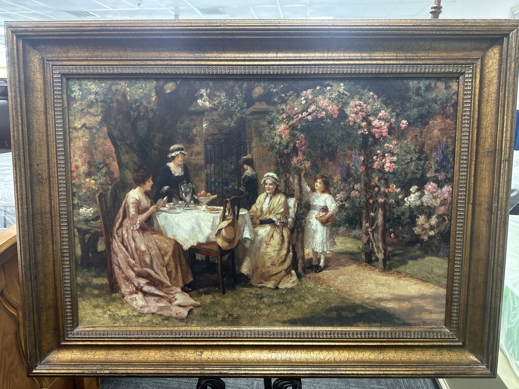 76636 (8083-7) The Tea Party By George Sheridan Knowles 45x33