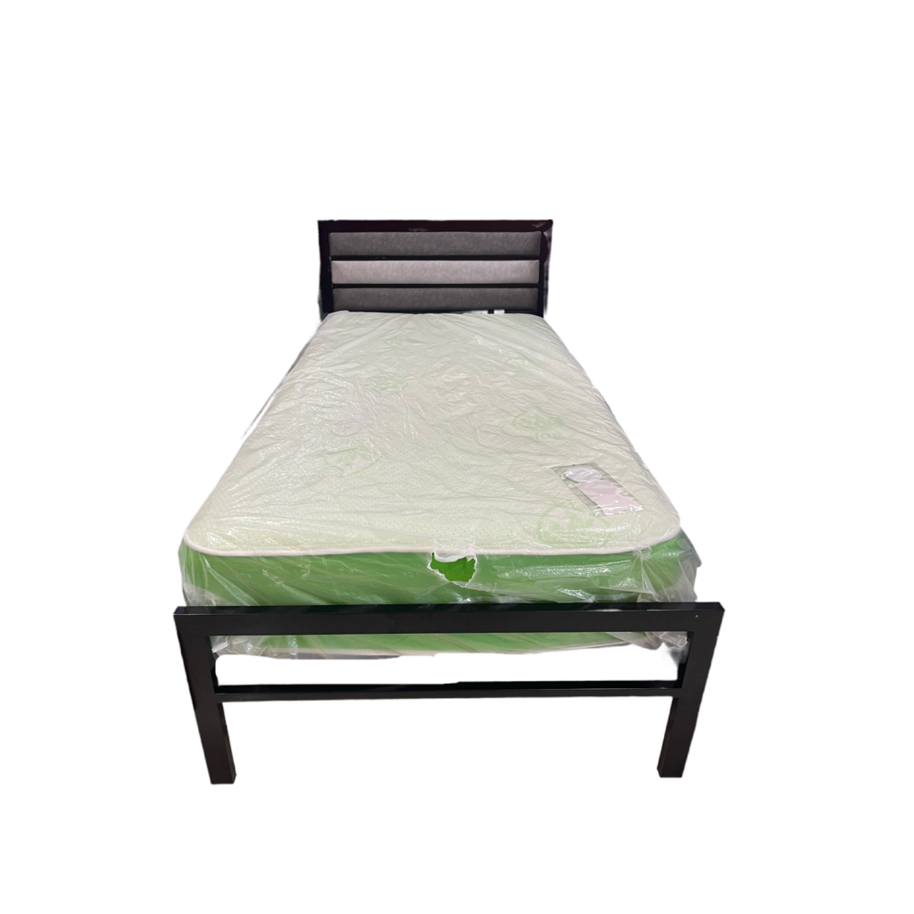 Clinton Black Gray NEW Twin Platform Bed Frame (216210)