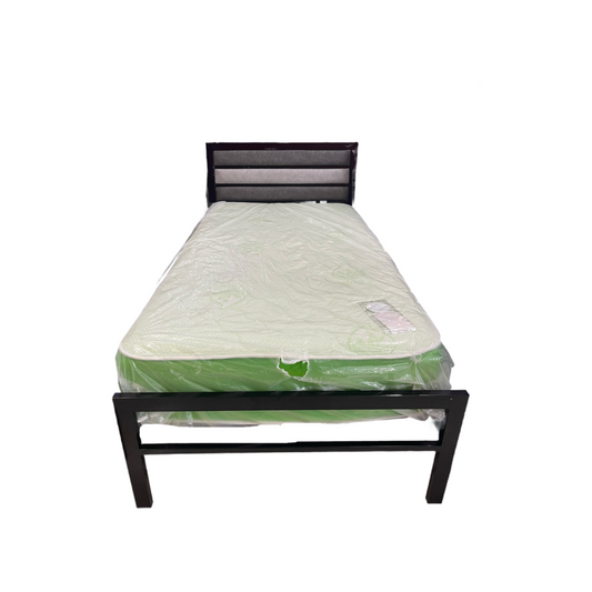 Clinton Black Gray NEW Twin Platform Bed Frame (216210)