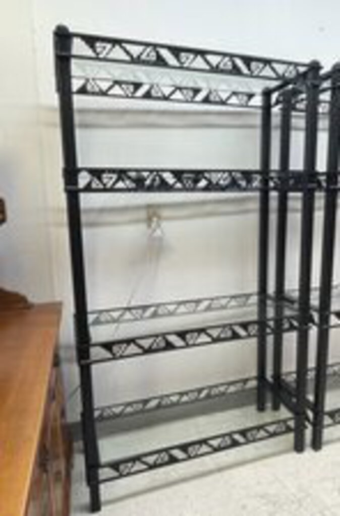 81536 (8499-3) Custom Metal & Glass Shelving 41x17x70