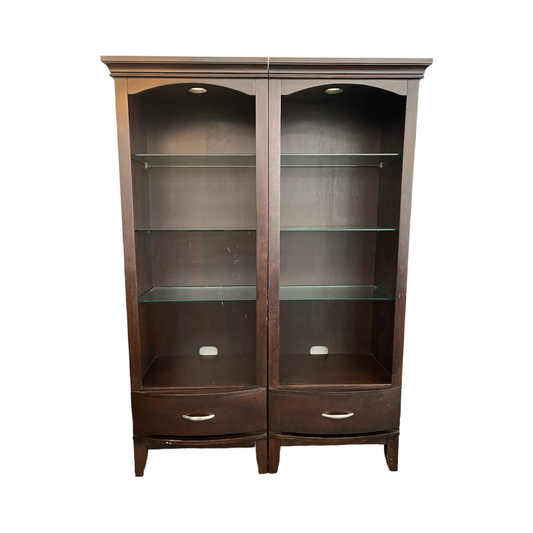 76692 (8085-15) Double Display Bookcase Cabinet 52x20x71