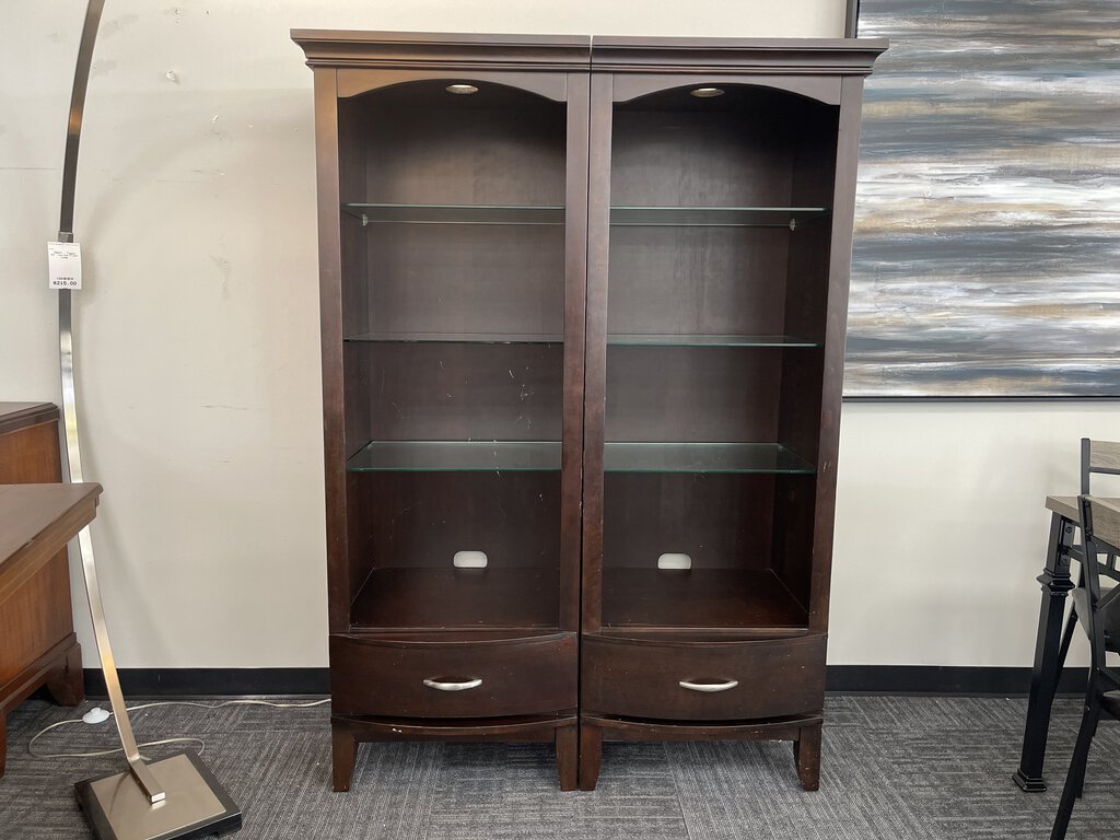 76692 (8085-15) Double Display Bookcase Cabinet 52x20x71