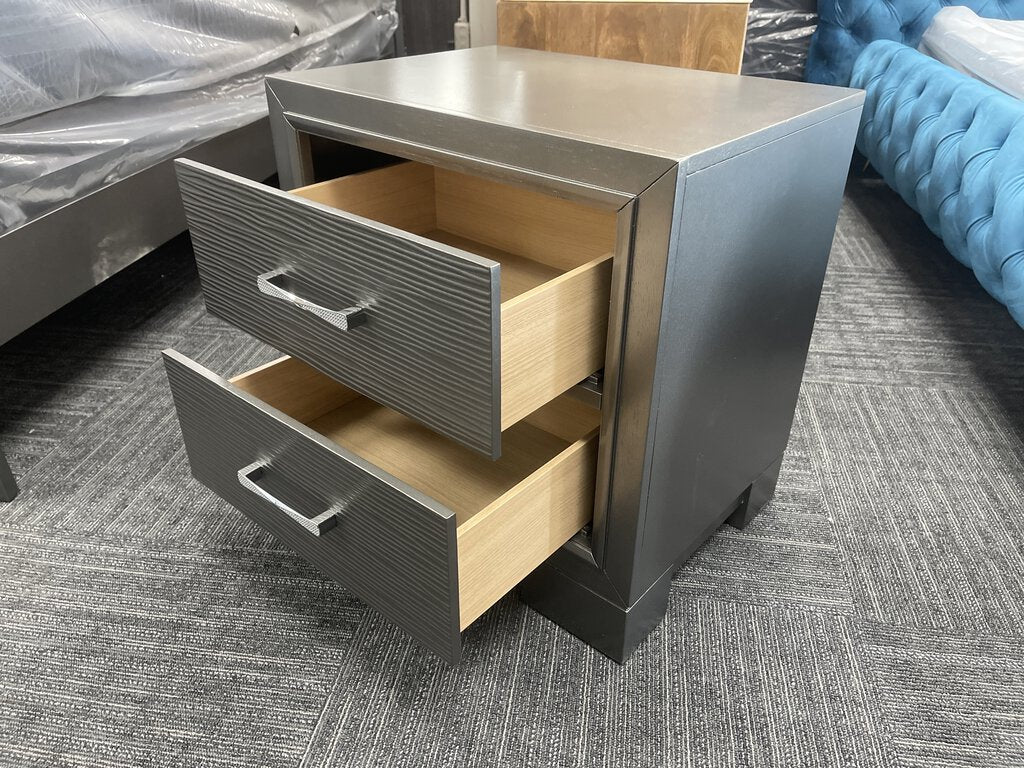 Paris NEW 2 Drawer Nightstand 22x16x23 (105196)