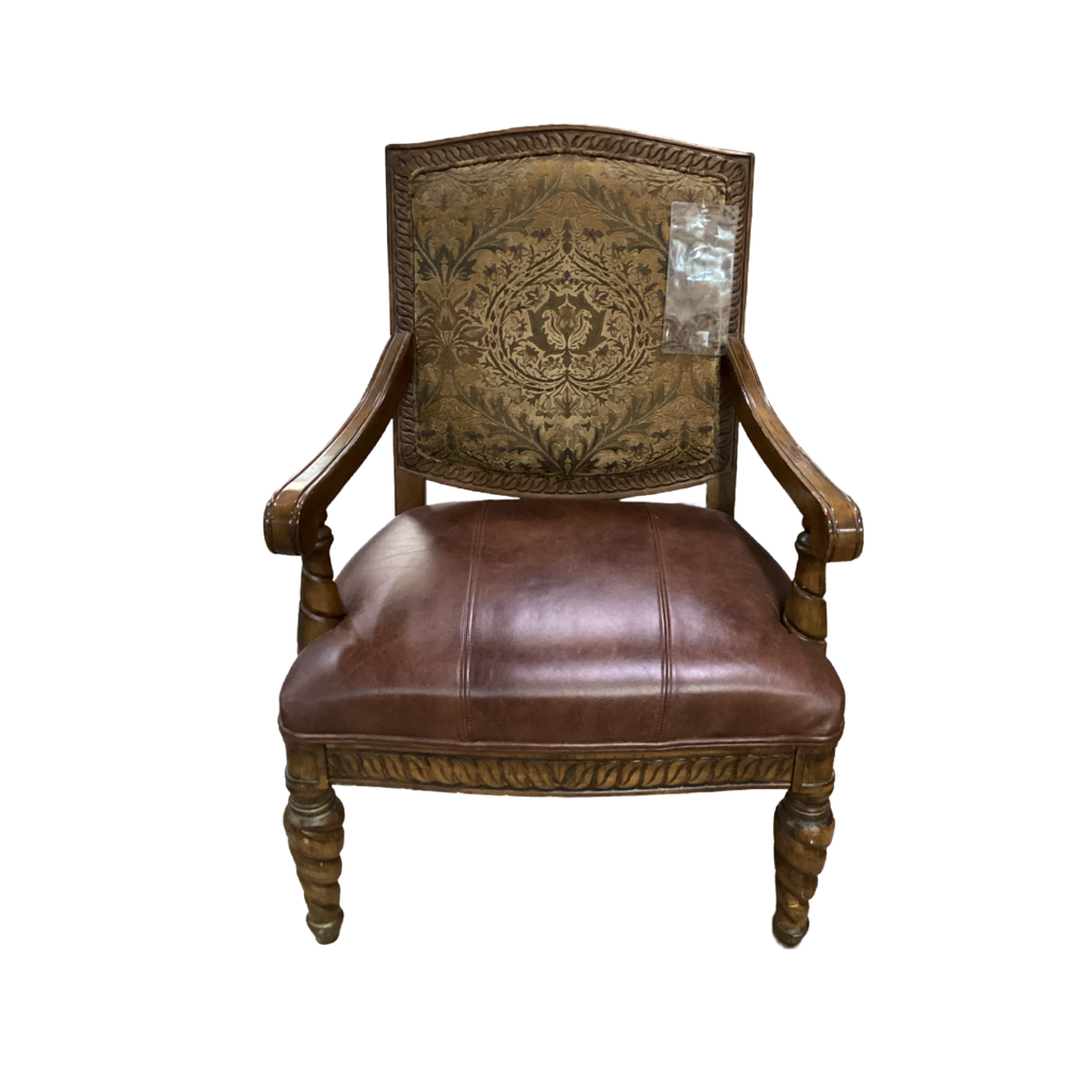 81750 - Leather Arm Chair 29x28x40