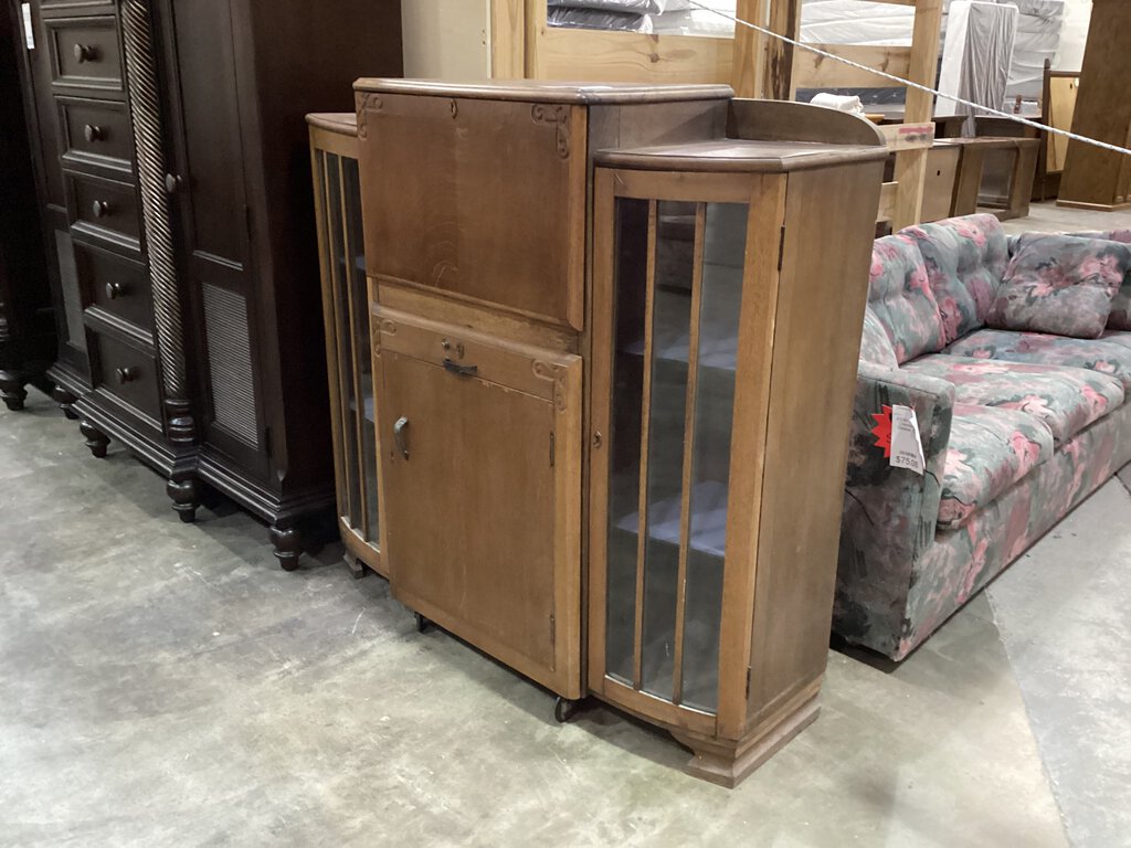 81678 - Vintage Cocktail Cabinet 49x16x47