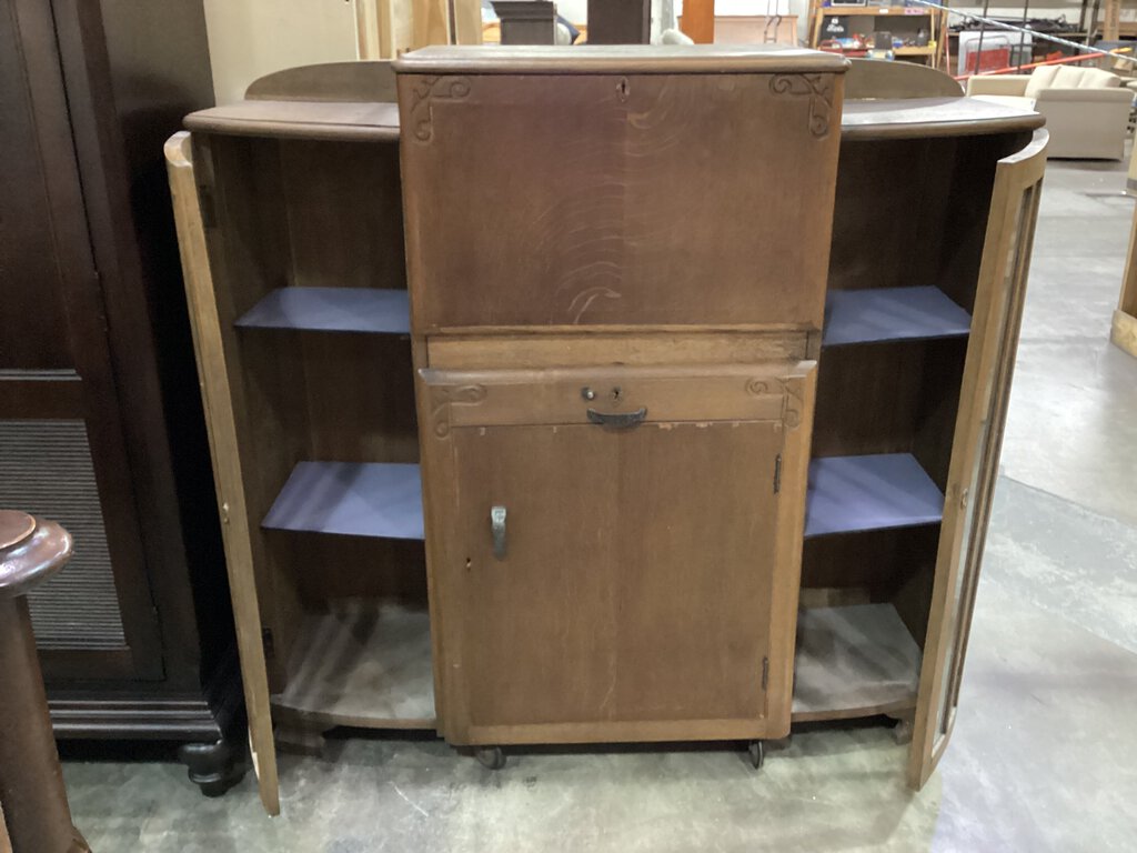 81678 - Vintage Cocktail Cabinet 49x16x47