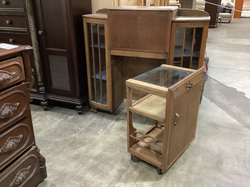 81678 - Vintage Cocktail Cabinet 49x16x47