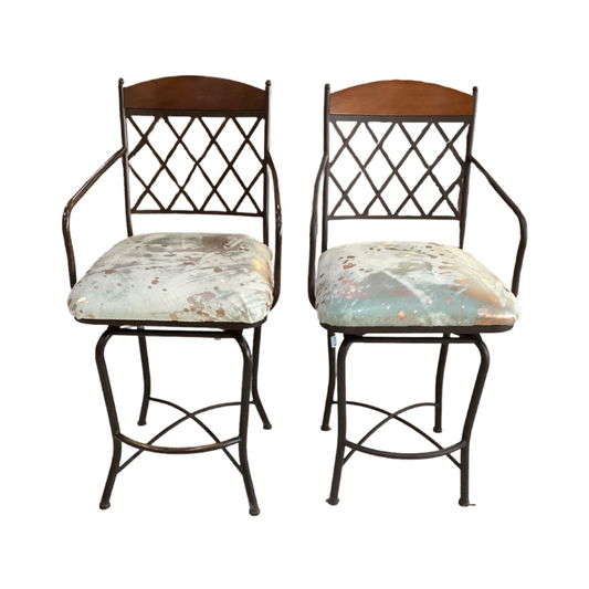 81719 - Pair of Barstool Chairs 22x19x43