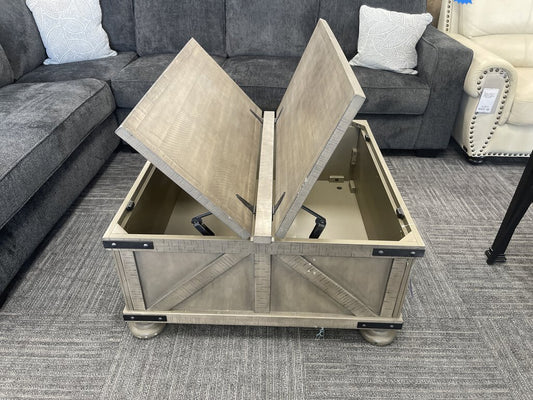 76739 Ashley Aldwin Storage Cocktail Table 36x36x19