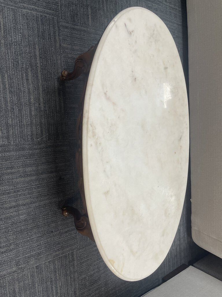 76751 (8086-13) Vintage Marble Top Coffee Table 46x24x15