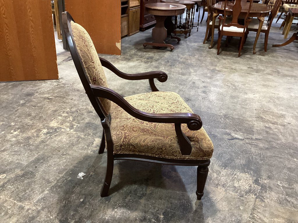 81785 - Bernhardt Wood Frame Arm Chair 31x27x42