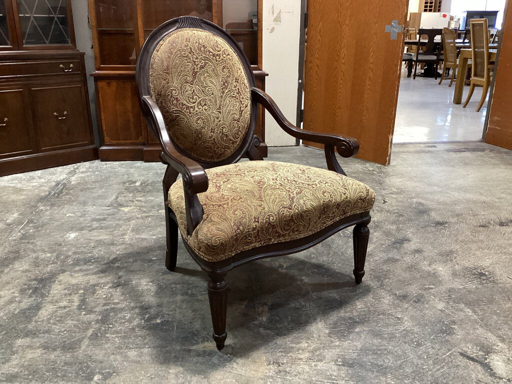 81785 - Bernhardt Wood Frame Arm Chair 31x27x42