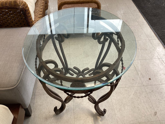 81760 - Glass Top End Table 48x18x31