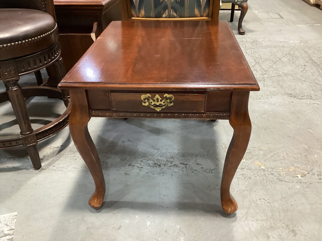 81791 - Cherry Single Drawer End Table 22x28x22