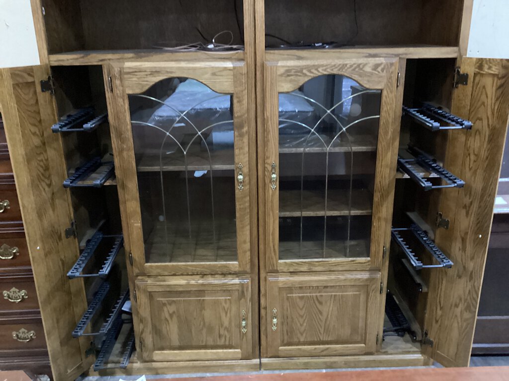 81756 - Pair Media Storage Cabinets 68x21x76