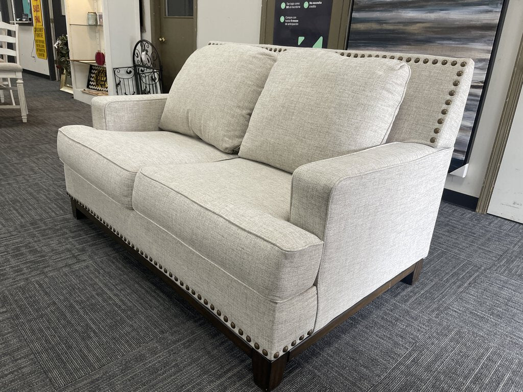 76789 - Ashley Ballina Linen Loveseat 63x38x40