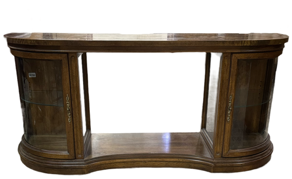 81762 - Curio Display Sofa Table Cabinet 58x16x24