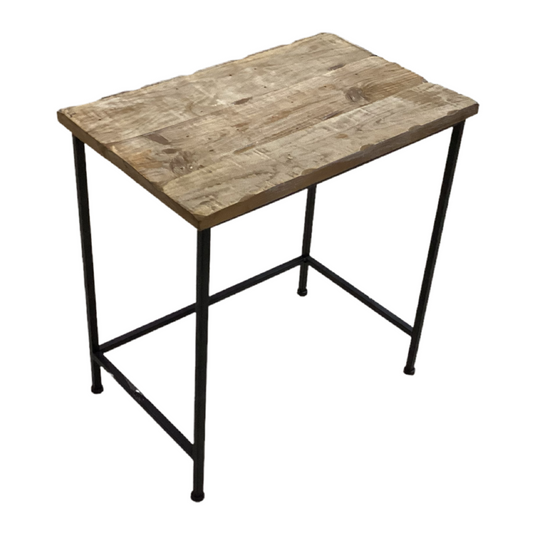 81897 - Wood Top Side Table 13x20x21