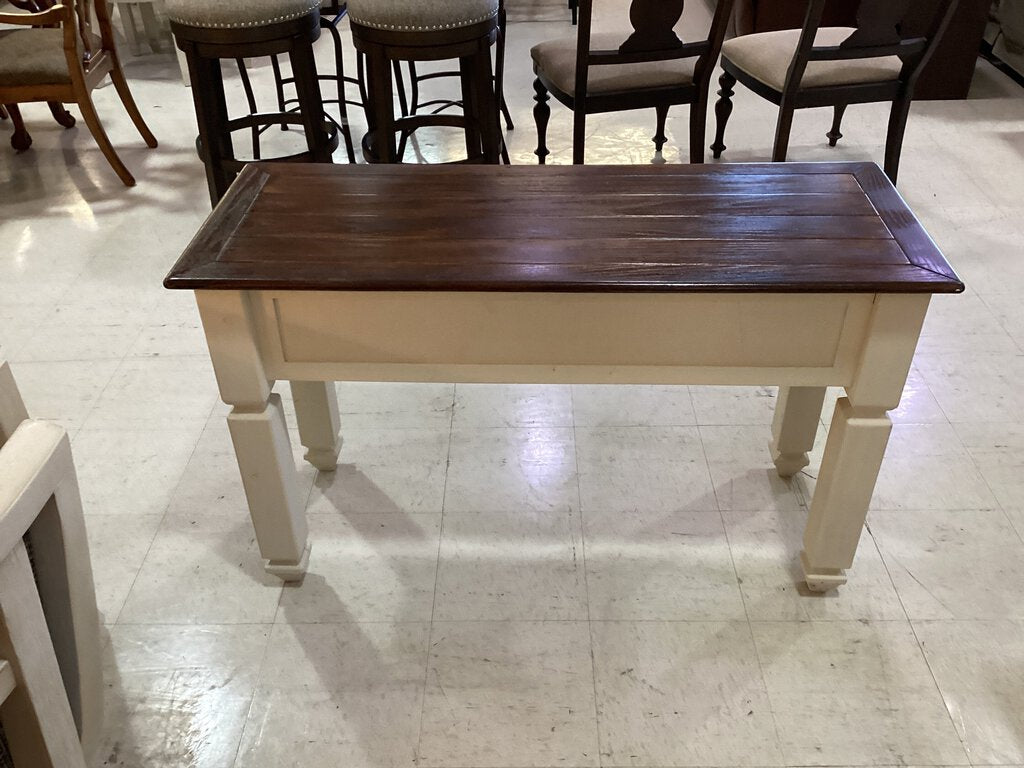 81958 - Two Tone Sofa Table Console 48x19x28