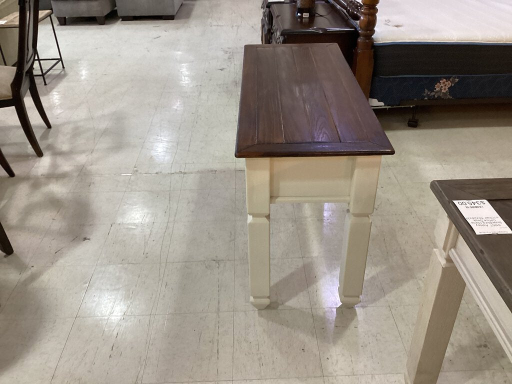 81958 - Two Tone Sofa Table Console 48x19x28