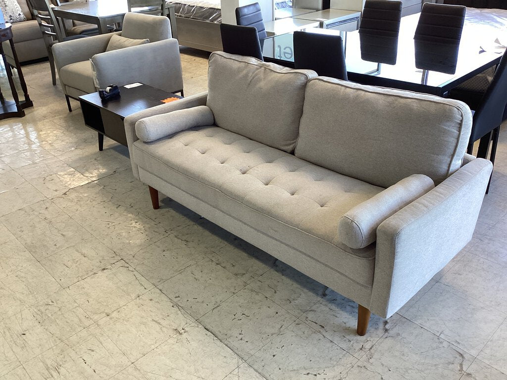 81946 - Modern Gray Bench Seat Sofa 68x30x30