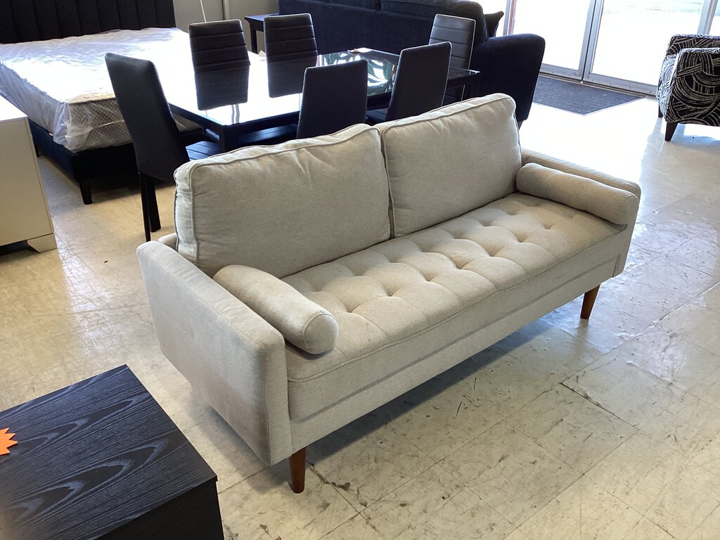 81946 - Modern Gray Bench Seat Sofa 68x30x30