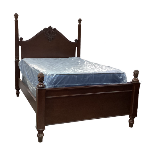 81945 - Bombay Company Mahogany Full Bed Frame 62x84x70