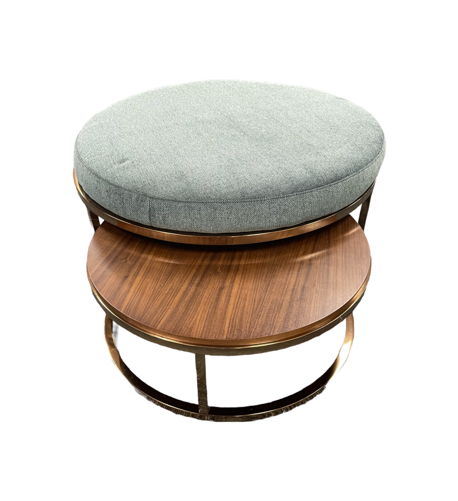 76848 - Jonathan Louis Teal Ottoman 17x36x36