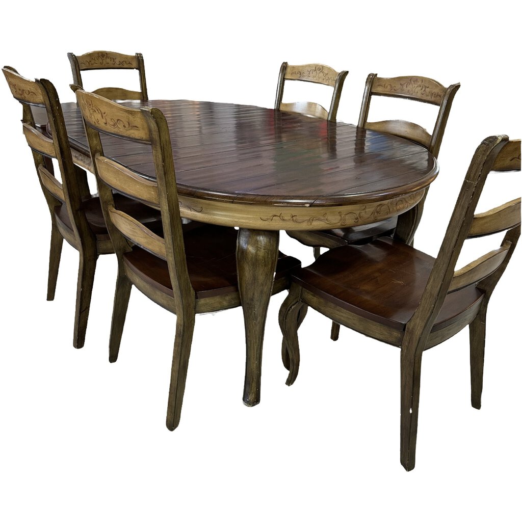 81993 - Hooker Vineyard 7pc Dining 48x48-68x30