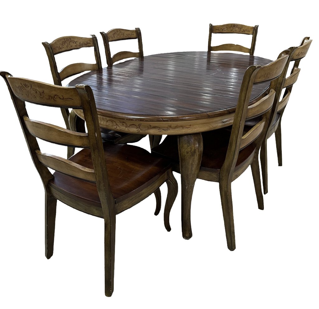 81993 - Hooker Vineyard 7pc Dining 48x48-68x30