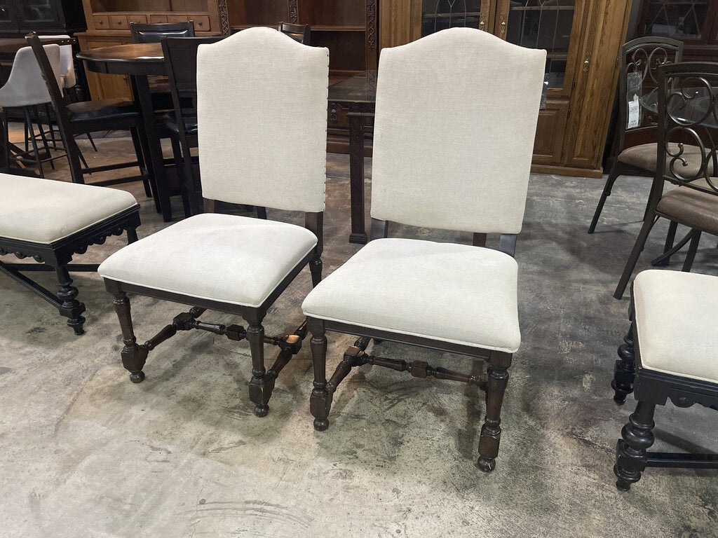 82015 - Pair of Proximity Camel Back Dining Chairs (Set of 2) 22x25x43