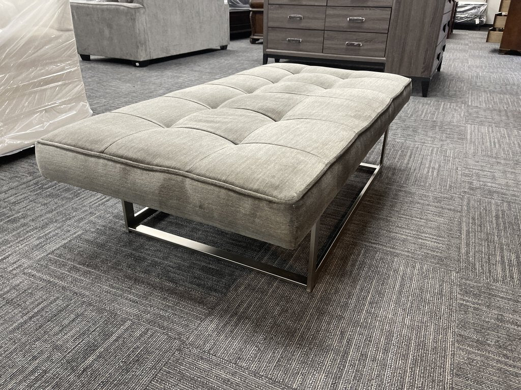 76872 - Jonathan Louis Flannel Ottoman 60x31x17