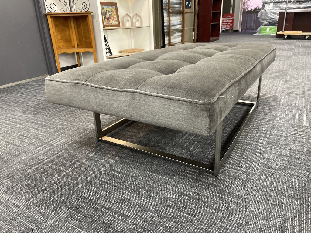 76872 - Jonathan Louis Flannel Ottoman 60x31x17