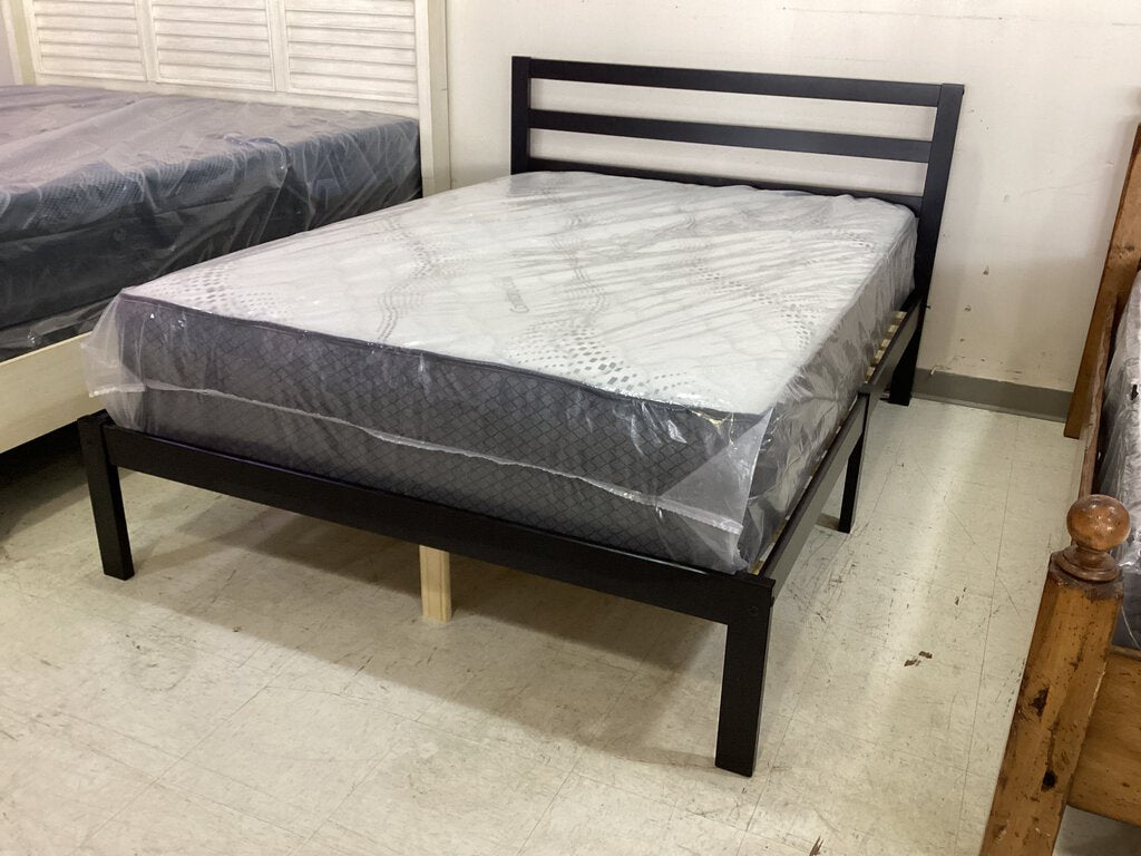 Carson NEW Full Size Dark Brown Platform Bed Frame 58x78x39 (120321)