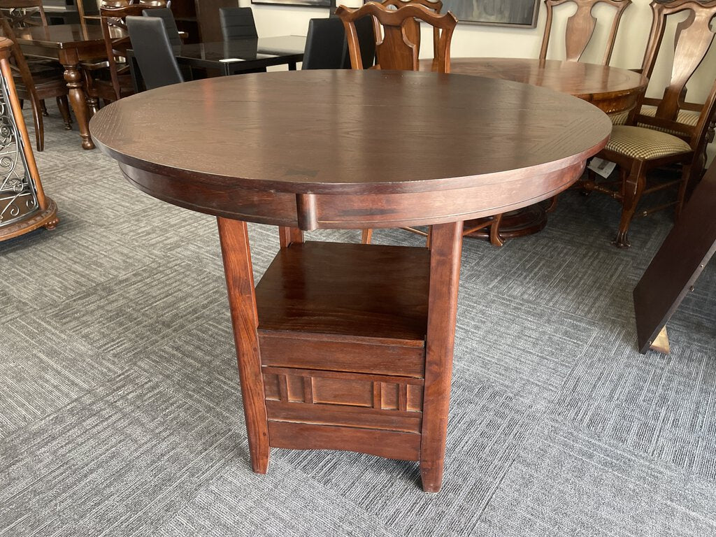 Joplin New Oval Pub Table 42x42x36 w/Leaf 42x60x36 (314300)