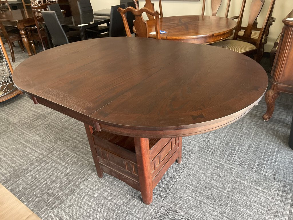 Joplin New Oval Pub Table 42x42x36 w/Leaf 42x60x36 (314300)