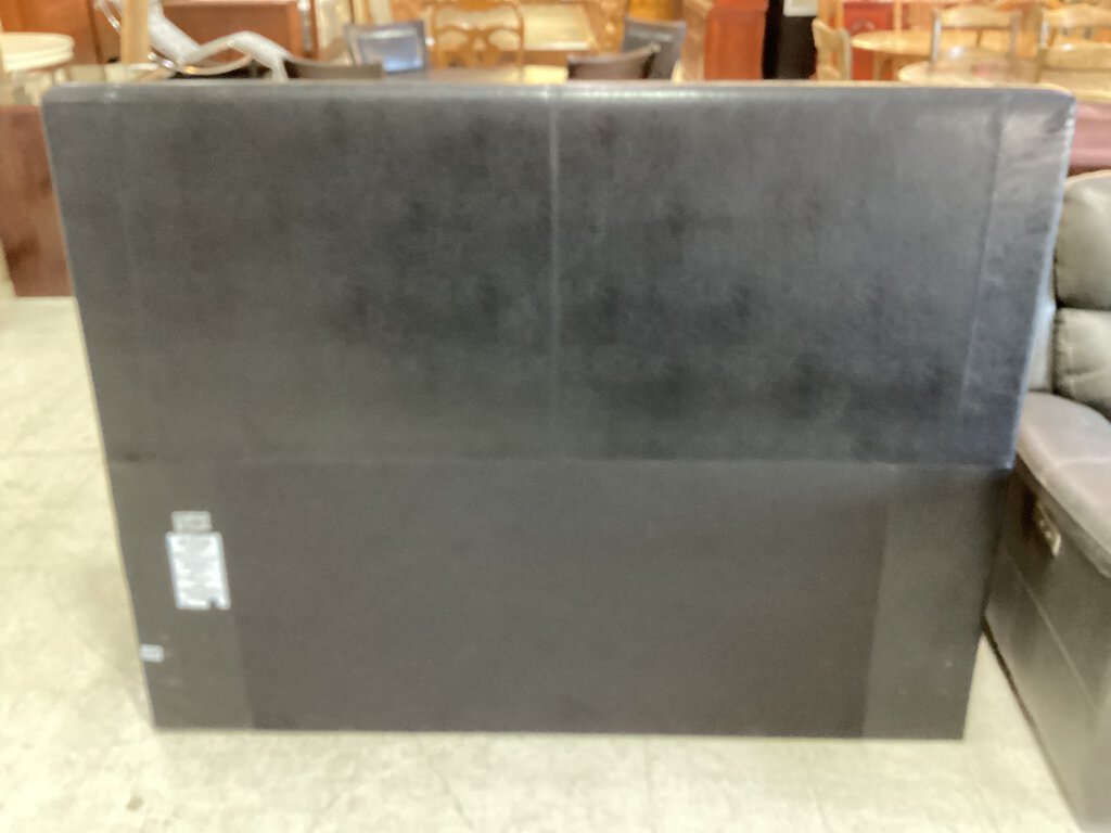 82038 - Black Faux Leather Full Queen Headboard 63x49