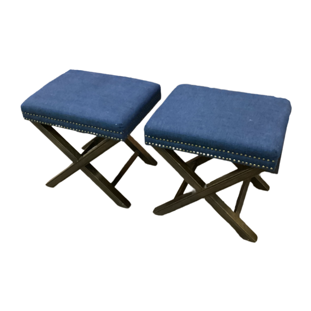 82055 - Pair of Elyse Ottoman Stools 20x16x20