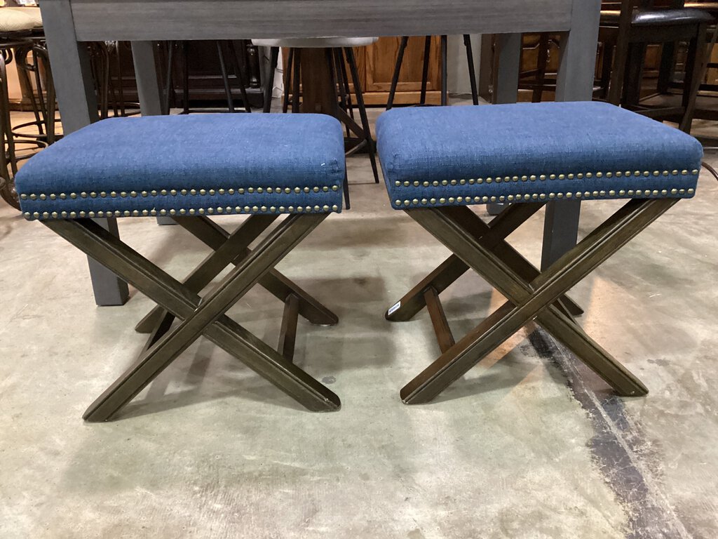 82055 - Pair of Elyse Ottoman Stools 20x16x20