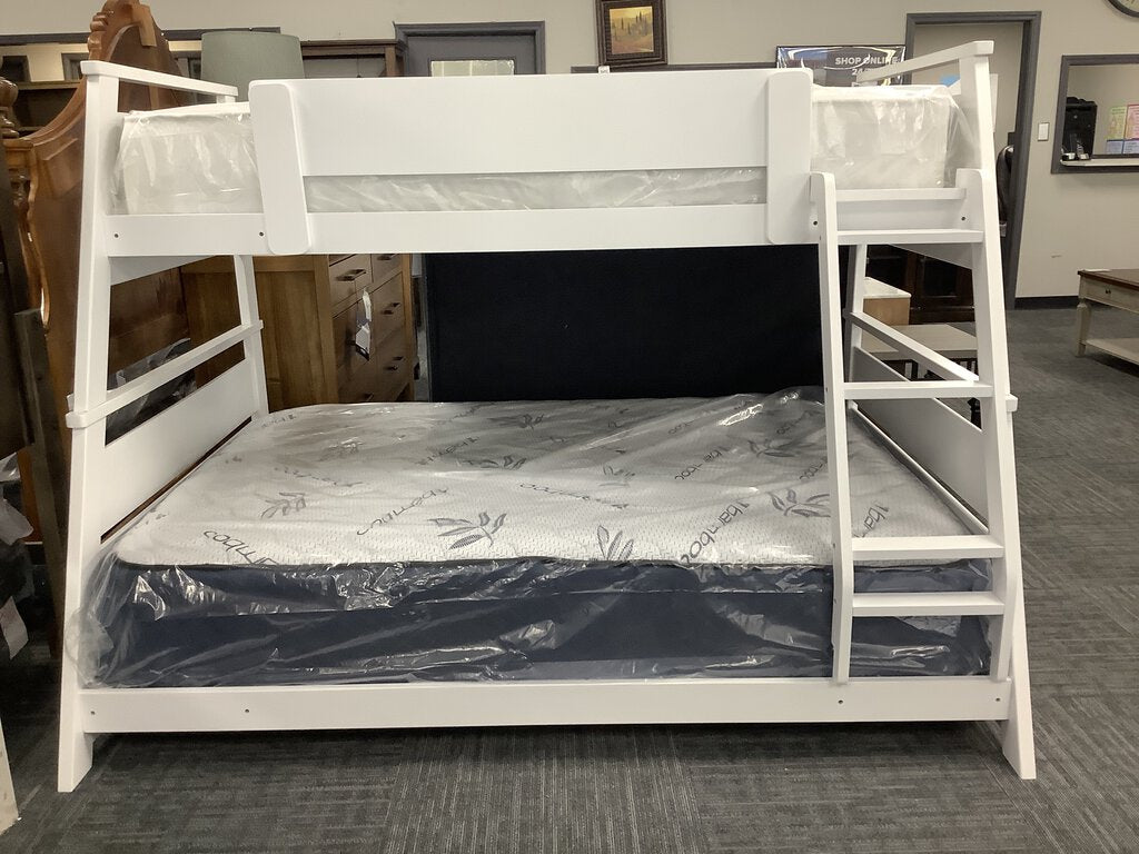 Hampton NEW Twin Full White Bunkbed 80x40x60 (234120-21-22)