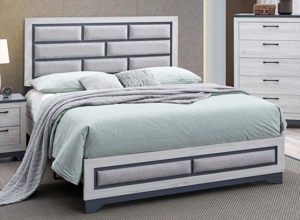 Albany NEW Queen Bed Frame 63x82x51 (123131-33)