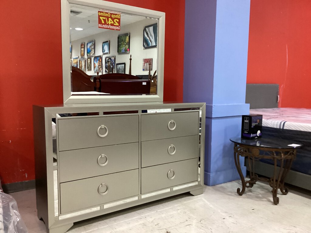 Angel NEW Dresser w/Mirror 157x42x39 (137534-35)