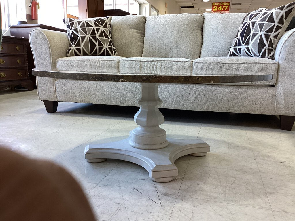 82089 - Marble Top Coffee Table 40x17